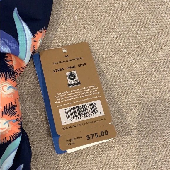 NWT Patagonia navy high neck bikini top - Picture 4 of 7